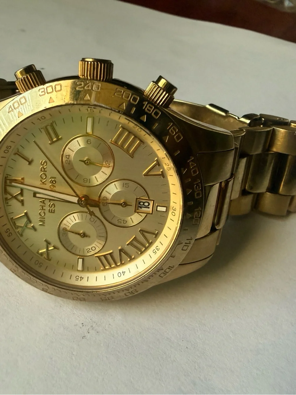 Micheal Kors Solid Gold Watch